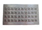 مخرب ديناميكي مقاوم للتخريب 40 مفتاح لوحة مفاتيح معدنية IP67 من الفولاذ المقاوم للصدأ
