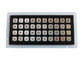 لوحة مفاتيح معدنية ديناميكية مقاومة للماء IP67 من الفولاذ المقاوم للصدأ 40 مفتاح من التيتانيوم